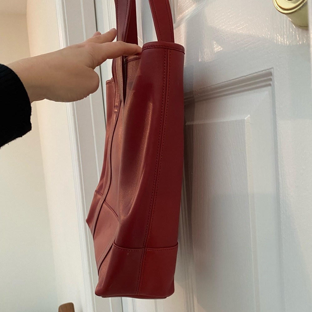 Vintage Coach Red Leather Tote - NWOT - Picture 2 of 10